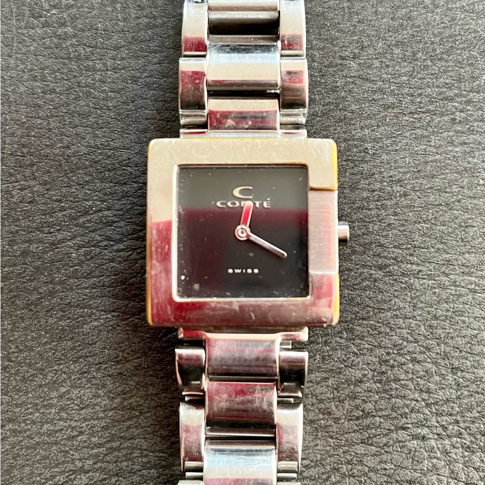 Silver Conté watch